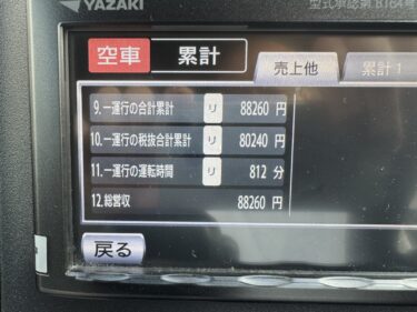 ６月２０日(金)乗務日報 下道攻撃(~_~;)